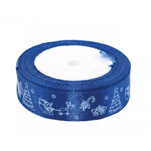 Wstążka satynowa Brewis Granatowa, 25mm x 22m